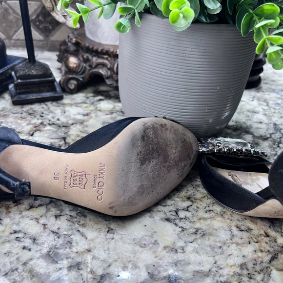 Jimmy Choo "Kendal D'Orsay" Black size 8 - Picture 4 of 7